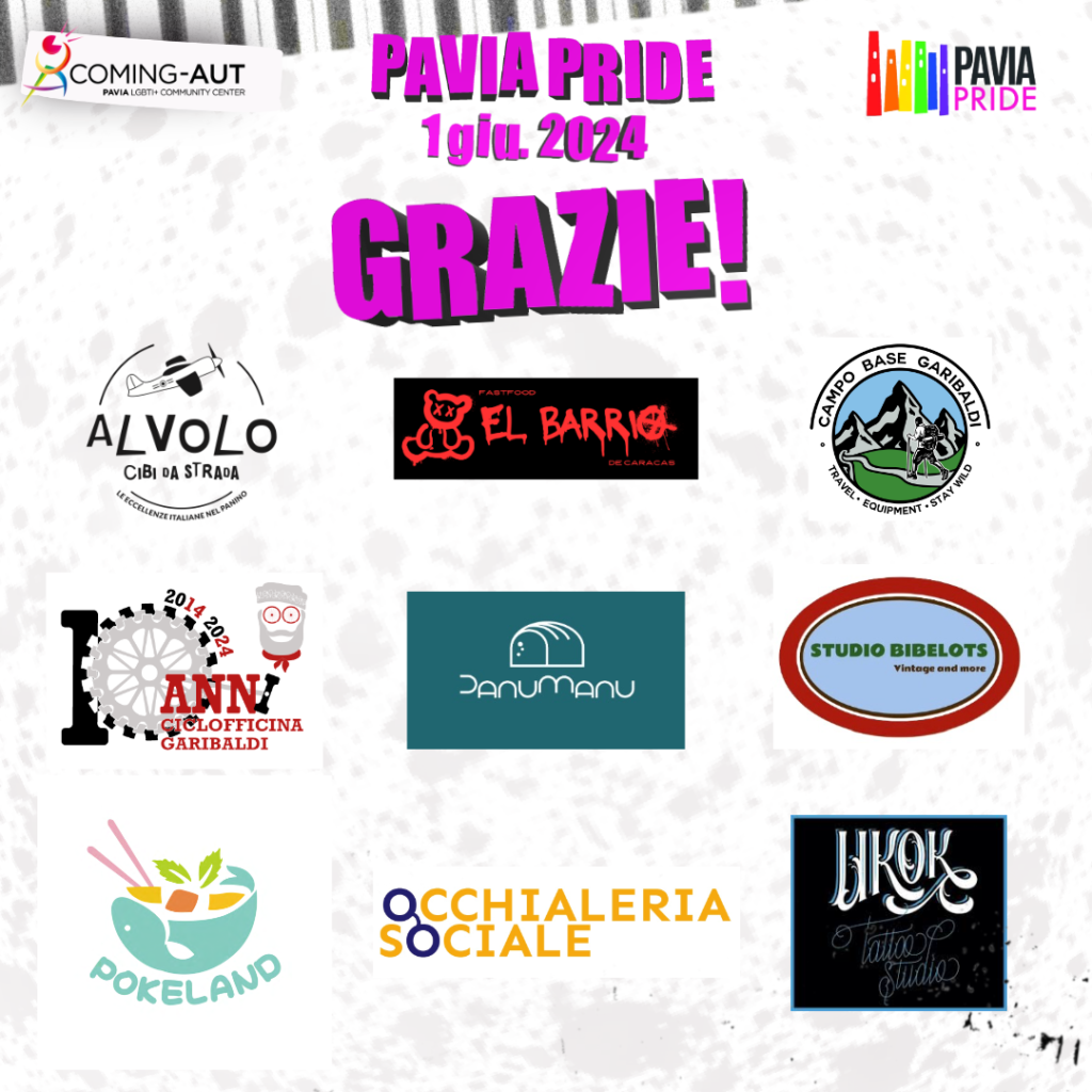I sostenitori del Pavia Pride 2024 (1/2)